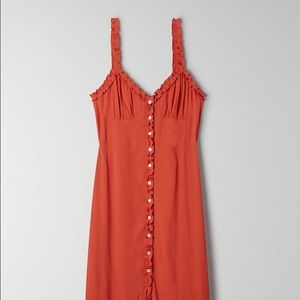 Wilfred XS Dress Burnt Orange (Sinopia) Aritzia